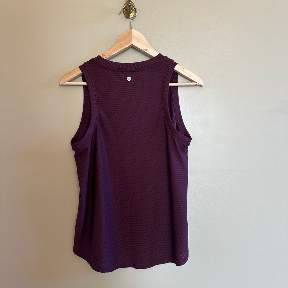 Set of Calla Moisture Wicking Tank Tops in Plum and Teal- M - Picture 5 of 11